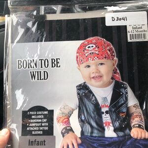 NEW Born To Be Wild 2pc costume. Infant Size: 6-12 months.